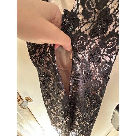 JS Boutique Womens Black Lace & Sequin Cocktail Dress Size 4 - Picture 14 of 16